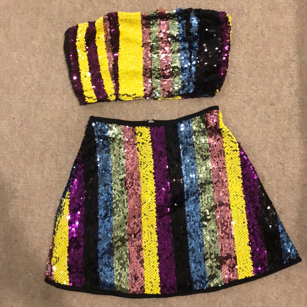Sequin Two Piece Set
